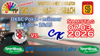 DKBC Pokal - Männer : SKC Unterharmersbach I - SKK Chambtalkegler Raindorf I