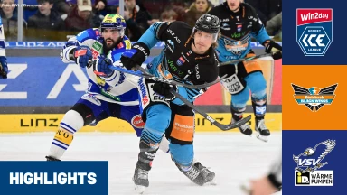 win2day ICE Hockey League Pre-Playoffs: Steinbach Black Wings Linz und dem EC IDM Wärmepumpen VSV-Spiel 2 | Highlights