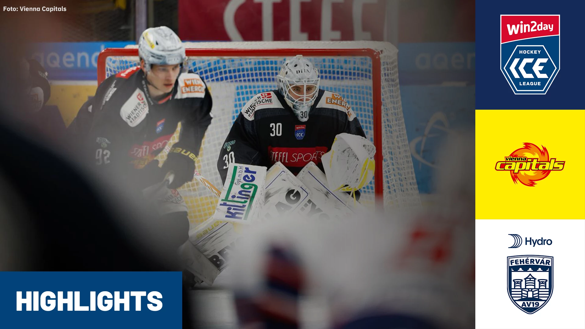 win2day ICE Hockey League Pre-Playoffs: Vienna Capitals vs. Hydro Fehérvár AV 19 -  Spiel 3 | Highlights