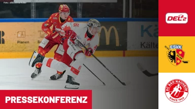 DEL2: ESV Kaufbeuren vs. EC Bad Nauheim | Pressekonferenz