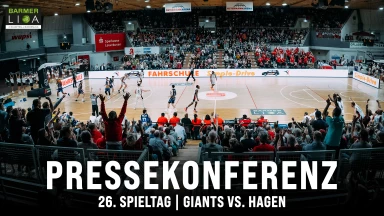 Pressekonferenz | Bayer Giants Leverkusen vs. Phoenix Hagen | 26. Spieltag