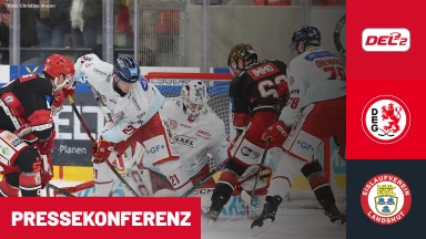 DEL2 Pre-Playoffs: EV Landshut vs. Düsseldorfer EG - Spiel 1 | Pressekonferenz