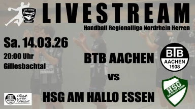 For Free ! Handball Männer Regionalliga Nordrhein  BTB Aachen - HSG Essen
