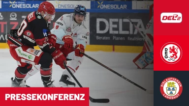DEL2 Pre-Playoffs: Düsseldorfer EG vs. EV Landshut - Spiel 2 | Pressekonferenz