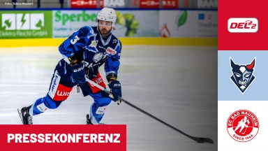DEL2 Playdowns: Blue Devils Weiden vs EC Bad Nauheim - Spiel 1 | Pressekonferenz