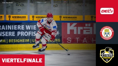 DEL2 Viertelfinale: EV Landshut vs. Krefeld Pinguine - Spiel 2