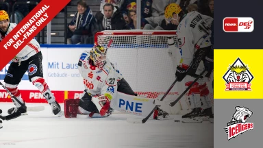 For international fans only - DEL Pre-Playoffs: Pinguins Bremerhaven vs. Nürnberg Ice Tigers - game 1
