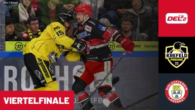 DEL2 Viertelfinale: Krefeld Pinguine vs. EV Landshut - Spiel 3