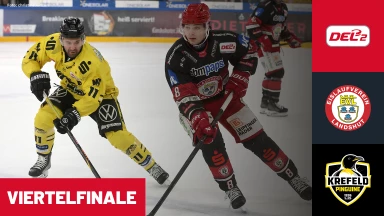 DEL2 Viertelfinale: EV Landshut vs. Krefeld Pinguine - Spiel 4