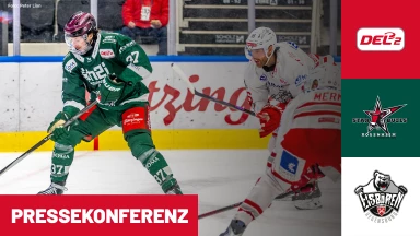 DEL2 Viertelfinale: Starbulls Rosenheim vs. Eisbären Regensburg - Spiel 1 I Pressekonferenz