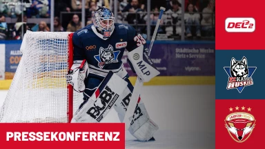 DEL2 Viertelfinale: EC Kassel Huskies vs. Lausitzer Füchse | Pressekonferenz