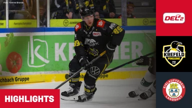 DEL2 Viertelfinale: Krefeld Pinguine vs. EV Landshut - Spiel 1 | Highlights