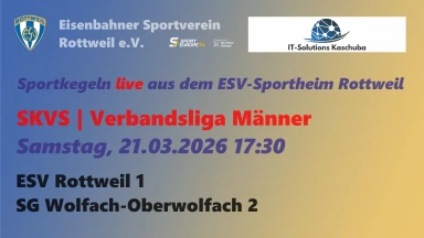 SKVS | Verbandsliga Männer | ESV Rottweil - SG Wolfach-Oberwolfach