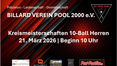 Kreismeisterschaften 10-Ball Herren | Tisch 5