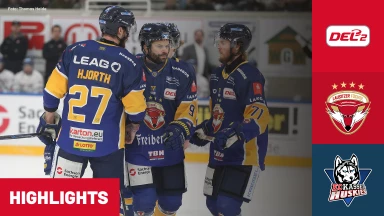 DEL2 Viertelfinale: Lausitzer Füchse vs. EC Kassel Huskies - Spiel 2 | Highlights