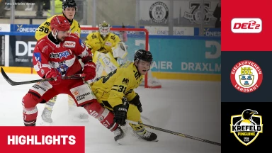 DEL2 Viertelfinale: EV Landshut vs. Krefeld Pinguine - Spiel 2 | Highlights