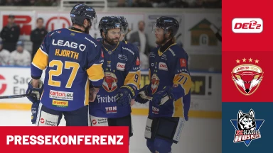 DEL2 Viertelfinale: Lausitzer Füchse vs. EC Kassel Huskies - Spiel 2 | Pressekonferenz