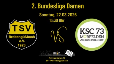 2. Bundesliga 120 Damen: TSV Breitengüßbach - KSC 73 MörfeldenM