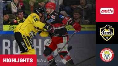 DEL2 Viertelfinale: Krefeld Pinguine vs. EV Landshut - Spiel 3 | Highlights