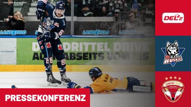 DEL2 Viertelfinale: EC Kassel Huskies vs. Lausitzer Füchse - Spiel 3 | Pressekonferenz