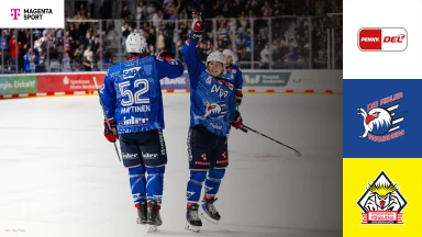DEL Playoffs: Pinguins Bremerhaven vs. Adler Mannheim - Viertelfinale - Spiel 2 - MagentaSport