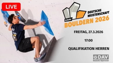 Qualifikation Herren - Deutsche Meisterschaft Bouldern 2026 live aus Pfungstadt