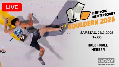 Halbfinale Herren - Deutsche Meisterschaft Bouldern 2026 live aus Pfungstadt