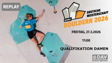 Qualifikation Damen - Deutsche Meisterschaft Bouldern 2026 live aus Pfungstadt