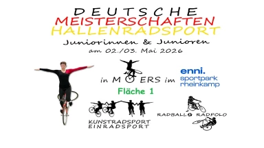 DM Hallenradsport Junioren 2026 Sonntag Fläche 1