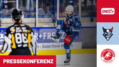 DEL2 Playdowns: Blue Devils Weiden vs. ESV Kaufbeuren - Spiel 3 I Pressekonferenz