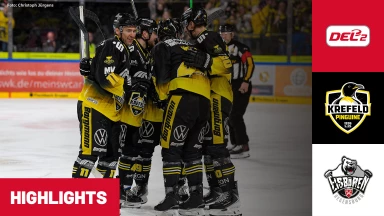 DEL2 Halbfinale: Krefeld Pinguine vs. Eisbären Regensburg - Spiel 1 I Highlights