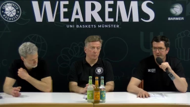 Pressekonferenz: Uni Baskets Münster vs. Tigers Tübingen