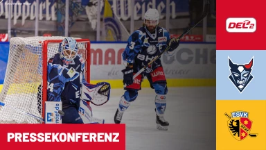 DEL2 Playdowns: Blue Devils Weiden vs. ESV Kaufbeuren - Spiel 5 I Pressekonferenz