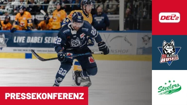 DEL2 Halbfinale: EC Kassel Huskies vs. Bietigheim Steelers - Spiel 3 I Pressekonferenz