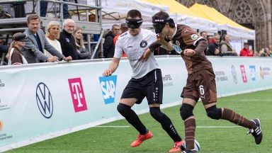 1. Spieltag der Blindenfußball Bundesliga in Stuttgart (Sonntag)