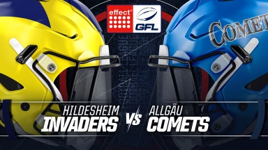effect® ENERGY GFL: Hildesheim Invaders vs. Allgäu Comets