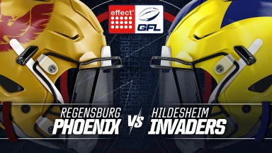 effect® ENERGY GFL: Regensburg Phoenix vs. Hildesheim Invaders