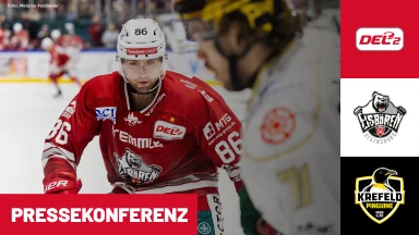DEL2 Halbfinale: Eisbären Regensburg vs. Krefeld Pinguine - Spiel 4 I Pressekonferenz