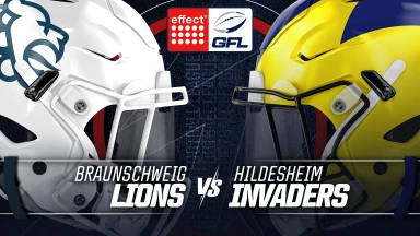 effect® ENERGY GFL: Braunschweig Lions vs. Hildesheim Invaders