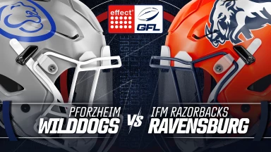 effect® ENERGY GFL: Pforzheim Wilddogs vs. ifm Razorbacks Ravensburg