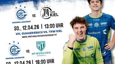 U17 Deutsche Meisterschaft - Viertelfinalhinspiel VfL Gummersbach - THW Kiel