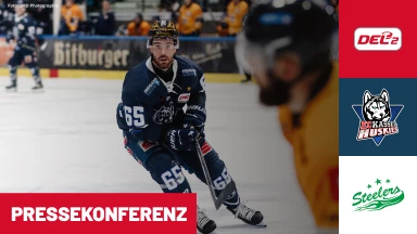 DEL2 Halbfinale: EC Kassel Huskies vs. Bietigheim Steelers - Spiel 5 I Pressekonferenz