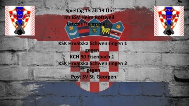 Spieltag 17 im ESV Heim