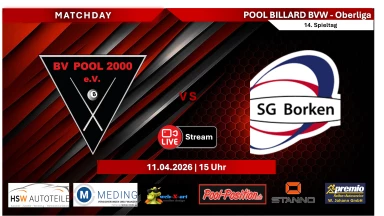 BV Pool 2000 I vs. SG Borken I | Tisch 7
