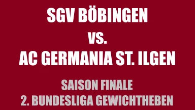 SGV Böbingen vs. AC St. Ilgen | 2. Bundesliga Gewichtheben #germanweightlifting