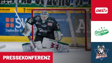 DEL2 Halbfinale: Bietigheim Steelers vs. EC Kassel Huskies - Spiel 6 I Pressekonferenz