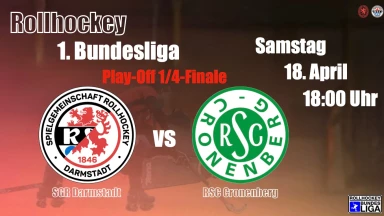 1. Rollhockey Bundesliga Play-Off 1/4-Finale- SGR Darmstadt vs. RSC Cronenberg
