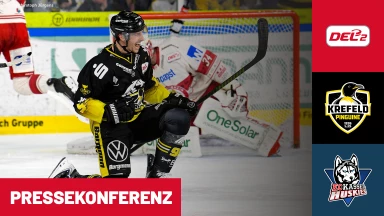 DEL2 Finale: Krefeld Pinguine vs. EC Kassel Huskies - Spiel 1 I Pressekonferenz