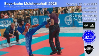 Bayerische Meisterschaft im Kickboxen - Tatami 3 Leichtkontakt