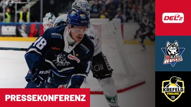 DEL2 Finale: EC Kassel Huskies vs. Krefeld Pinguine - Spiel 2 I Pressekonferenz